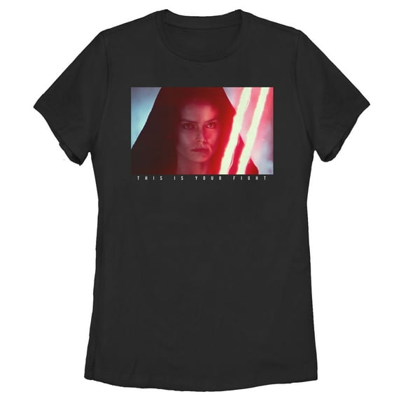 Women's Star Wars: The Rise of Skywalker Dark Rey Your Fight Graphic Tee Black X Large