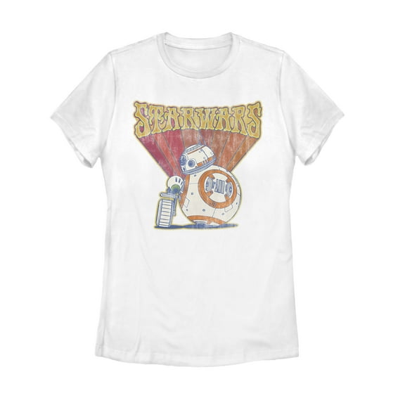 Women's Star Wars: The Rise of Skywalker Groovy Droid Duo  Graphic Tee White Small