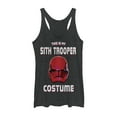 thumbnail image 1 of Women's Star Wars: The Rise of Skywalker Halloween Sith Trooper Costume  Racerback Tank Top Black Heather Large, 1 of 3