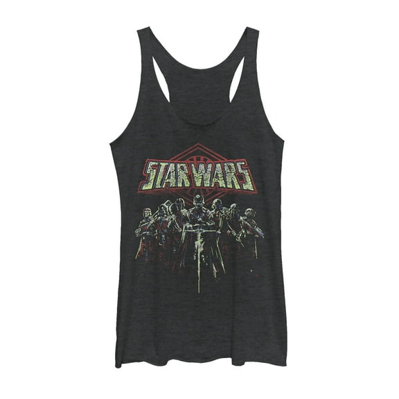 Women's Star Wars: The Rise of Skywalker Knights of Ren Darkness  Racerback Tank Top Black Heather Small
