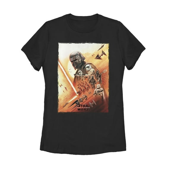 Women's Star Wars: The Rise of Skywalker Kylo Poster  Graphic Tee Black Medium