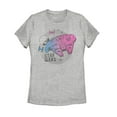 thumbnail image 1 of Women's Star Wars: The Rise of Skywalker Ombre Millennium Falcon Graphic Tee Athletic Heather Medium, 1 of 3