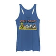 thumbnail image 1 of Women's Star Wars: The Rise of Skywalker Rebel Droids Cartoon  Racerback Tank Top Royal Blue Heather Large, 1 of 3