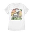 thumbnail image 1 of Women's Star Wars: The Rise of Skywalker Retro D-0 Sunset  Graphic Tee White Medium, 1 of 4