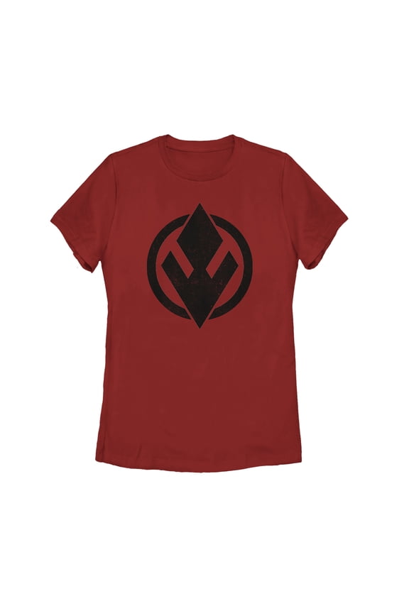 Women's Star Wars: The Rise of Skywalker Sith Trooper Logo Graphic Tee Red Medium