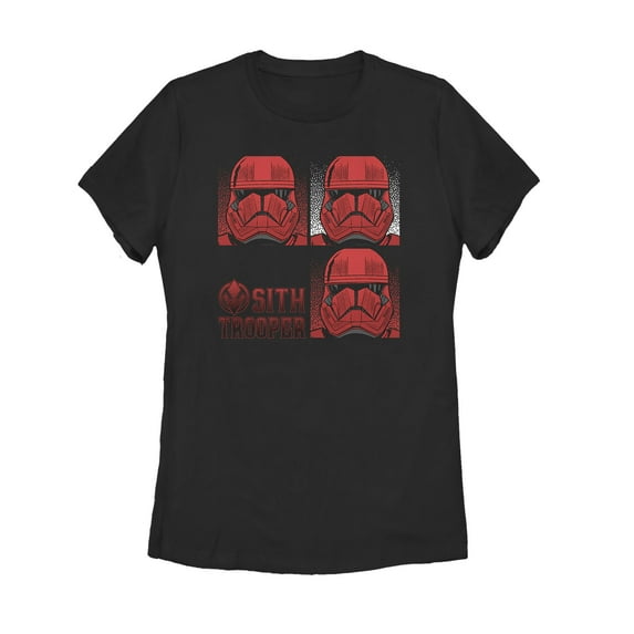 Women's Star Wars: The Rise of Skywalker Sith Trooper Panels Graphic Tee Black X Large