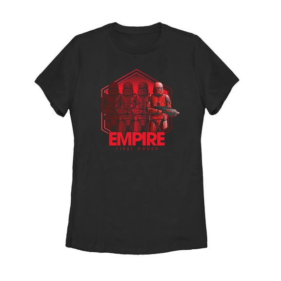Women's Star Wars: The Rise of Skywalker Sith Trooper Reflection  Graphic Tee Black Large
