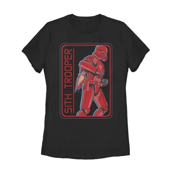 Women's Star Wars: The Rise of Skywalker Sith Trooper Rocket  Graphic Tee Black Small