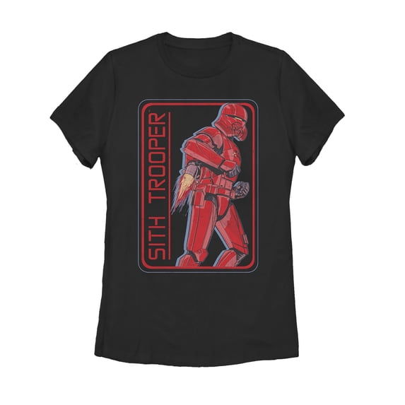 Women's Star Wars: The Rise of Skywalker Sith Trooper Rocket Graphic Tee Black Small