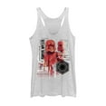 thumbnail image 1 of Women's Star Wars: The Rise of Skywalker Sith Trooper Schematic Villain  Racerback Tank Top White Heather X Small, 1 of 3