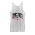 thumbnail image 1 of Women's Star Wars: The Rise of Skywalker Stormtrooper Smudge Racerback Tank Top White Heather X Large, 1 of 3