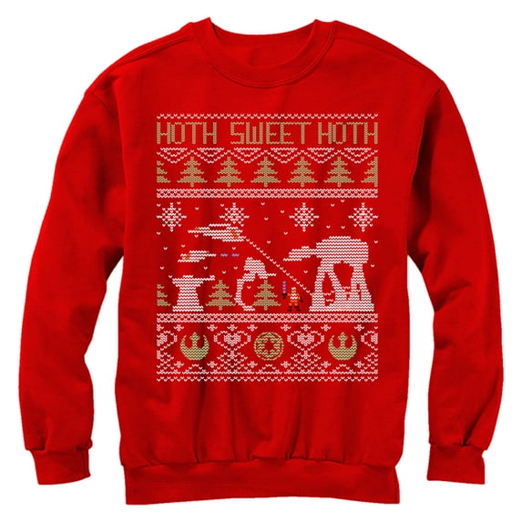 Women's Star Wars Ugly Christmas Hoth Sweet Hoth Sweatshirt Red Small