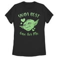 thumbnail image 1 of Women's Star Wars Valentine's Day Yoda Best One for Me  Graphic Tee Black Large, 1 of 4