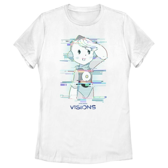 Women's Star Wars: Visions T0-B1 Graphic Tee White 2X Large