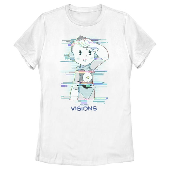 Women's Star Wars: Visions T0-B1 Graphic Tee White Medium