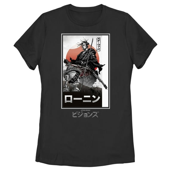 Women's Star Wars: Visions The Duel Graphic Tee Black Large