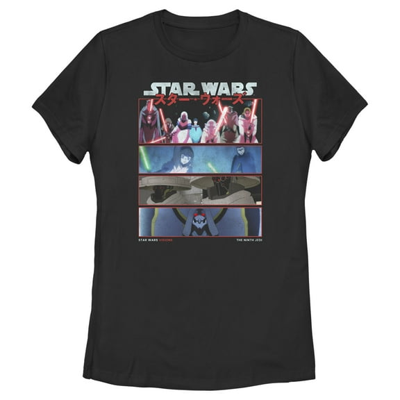 Women's Star Wars: Visions The Ninth Jedi Graphic Tee Black Small