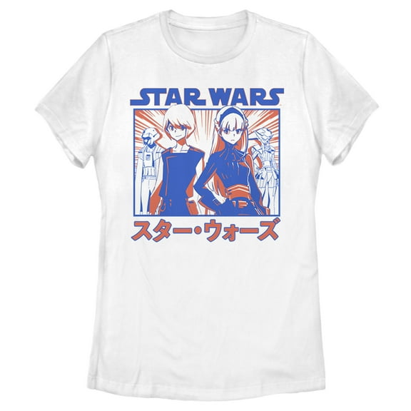 Women's Star Wars: Visions The Twins  Graphic Tee White Small