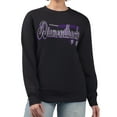 thumbnail image 1 of Women's Starter Black Arizona Diamondbacks Groovy Script Team Fleece Pullover Sweatshirt, 1 of 2