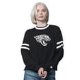 thumbnail image 1 of Women's Starter  Black Jacksonville Jaguars Rally Drop Shoulder Cropped Sweatshirt, 1 of 2