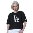 thumbnail image 1 of Women's Starter  Black Los Angeles Dodgers Holy Grail Boxy Cropped T-Shirt, 1 of 2