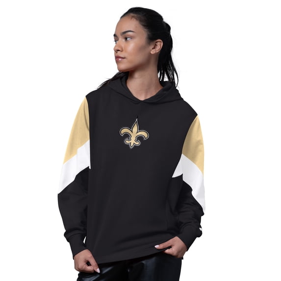 Women's Starter Black New Orleans Saints Scrimmage Hoodie