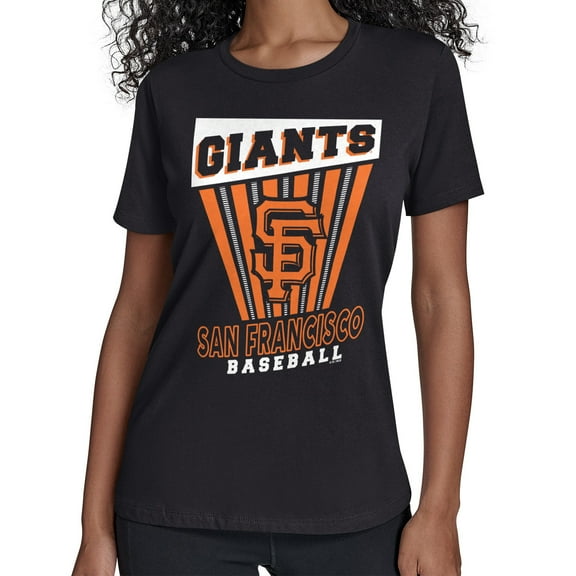 Women's Starter  Black San Francisco Giants Poster Print T-Shirt