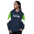 thumbnail image 1 of Women's Starter College Navy Seattle Seahawks Scrimmage Hoodie, 1 of 2