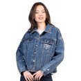 Women's Starter Denim Chicago Bears Pearl Icon Full Button Denim Jacket ...