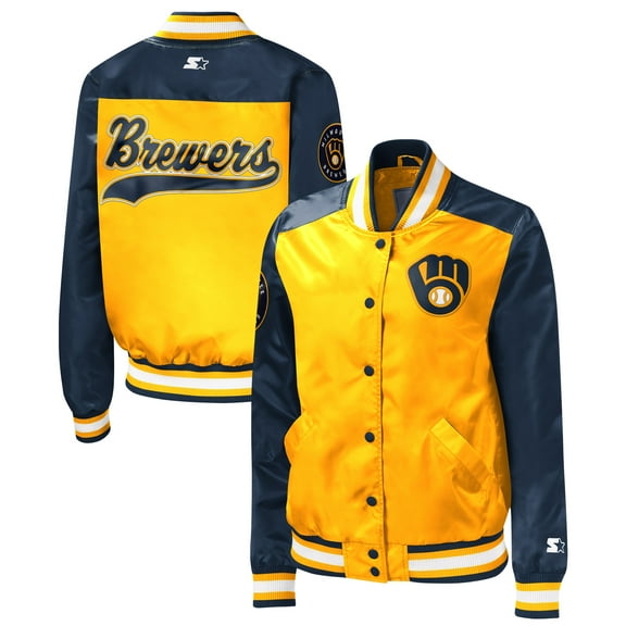 Women's Starter Gold Milwaukee Brewers The Legend Full-Snap Jacket