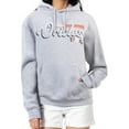 thumbnail image 1 of Women's Starter Gray Baltimore Orioles Groovy Script Team Fleece Pullover Hoodie, 1 of 2