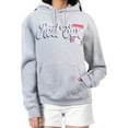 thumbnail image 1 of Women's Starter Gray Boston Red Sox Groovy Script Team Fleece Pullover Hoodie, 1 of 2