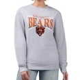 thumbnail image 1 of Women's Starter Gray Chicago Bears Arch Stripe Fleece Pullover Sweatshirt, 1 of 2