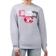 thumbnail image 1 of Women's Starter Gray Cincinnati Reds Team Color Shading Fleece Pullover Sweatshirt, 1 of 2
