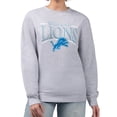 thumbnail image 1 of Women's Starter Gray Detroit Lions Arch Stripe Fleece Pullover Sweatshirt, 1 of 2