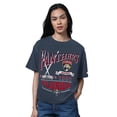 thumbnail image 1 of Women's Starter Heather Navy Florida Panthers Oversized Hall of Fame T-Shirt, 1 of 2