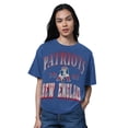 thumbnail image 1 of Women's Starter Heather Royal New England Patriots Oversized Hall of Fame T-Shirt, 1 of 1