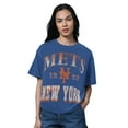 thumbnail image 1 of Women's Starter Heather Royal New York Mets Oversized Hall of Fame T-Shirt, 1 of 2