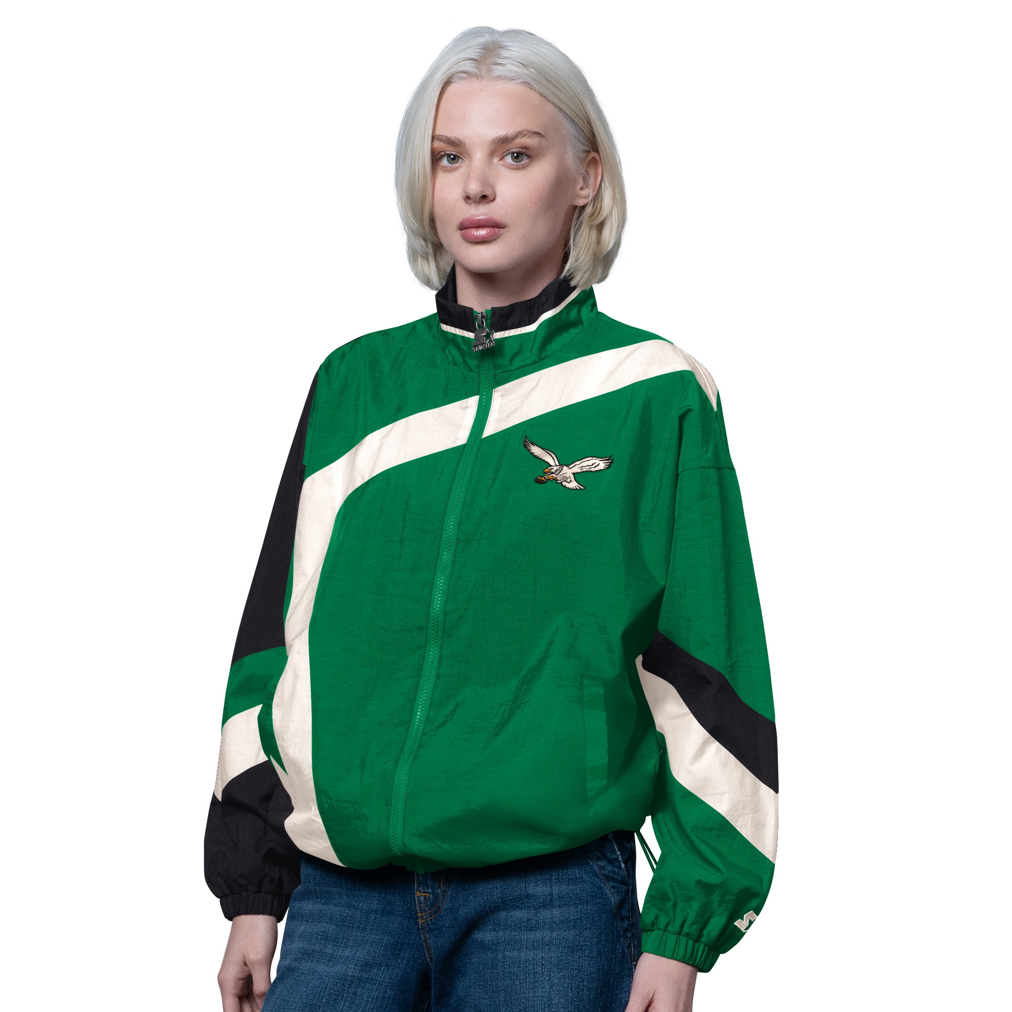 Women's Starter Kelly Green/Black Philadelphia Eagles Vintage 1st