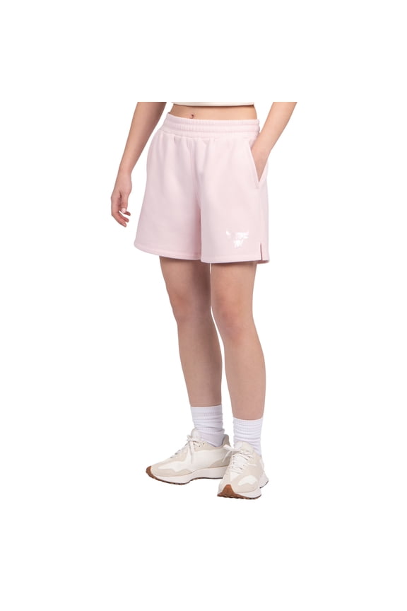Women's Starter Light Pink Chicago Bulls Pastel High Waisted Shorts