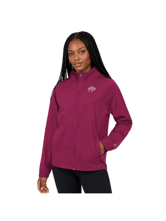 Women's Starter  Maroon Buffalo Bills Athleisure Lightweight Full-Zip Raglan Jacket