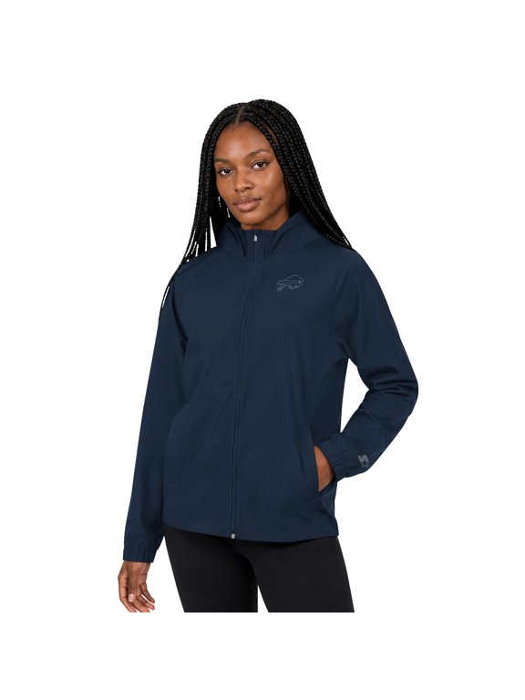 Women's Starter Navy Buffalo Bills Athleisure Lightweight Full-Zip Raglan Jacket