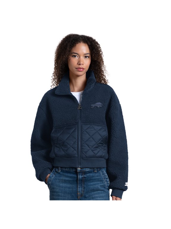 Women's Starter Navy Buffalo Bills Journeyman Sherpa Full-Zip Jacket
