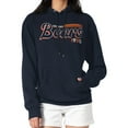 thumbnail image 1 of Women's Starter Navy Chicago Bears Groovy Script Pullover Hoodie, 1 of 2