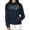 thumbnail image 1 of Women's Starter Navy Dallas Cowboys Groovy Script Pullover Hoodie, 1 of 2