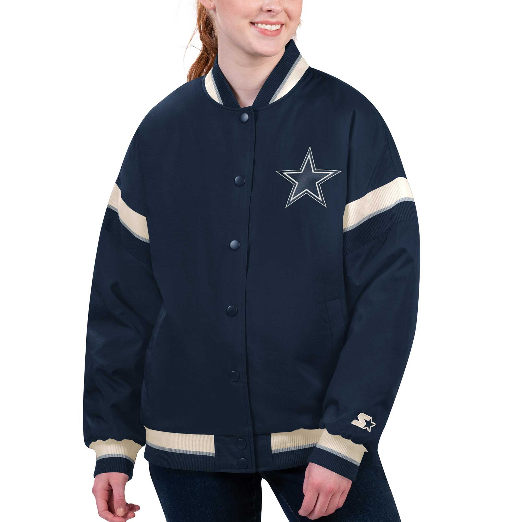 Women's Starter Navy Dallas Cowboys Tournament Full-Snap Varsity