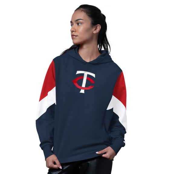 Women's Starter  Navy Minnesota Twins Scrimmage Pullover Hoodie