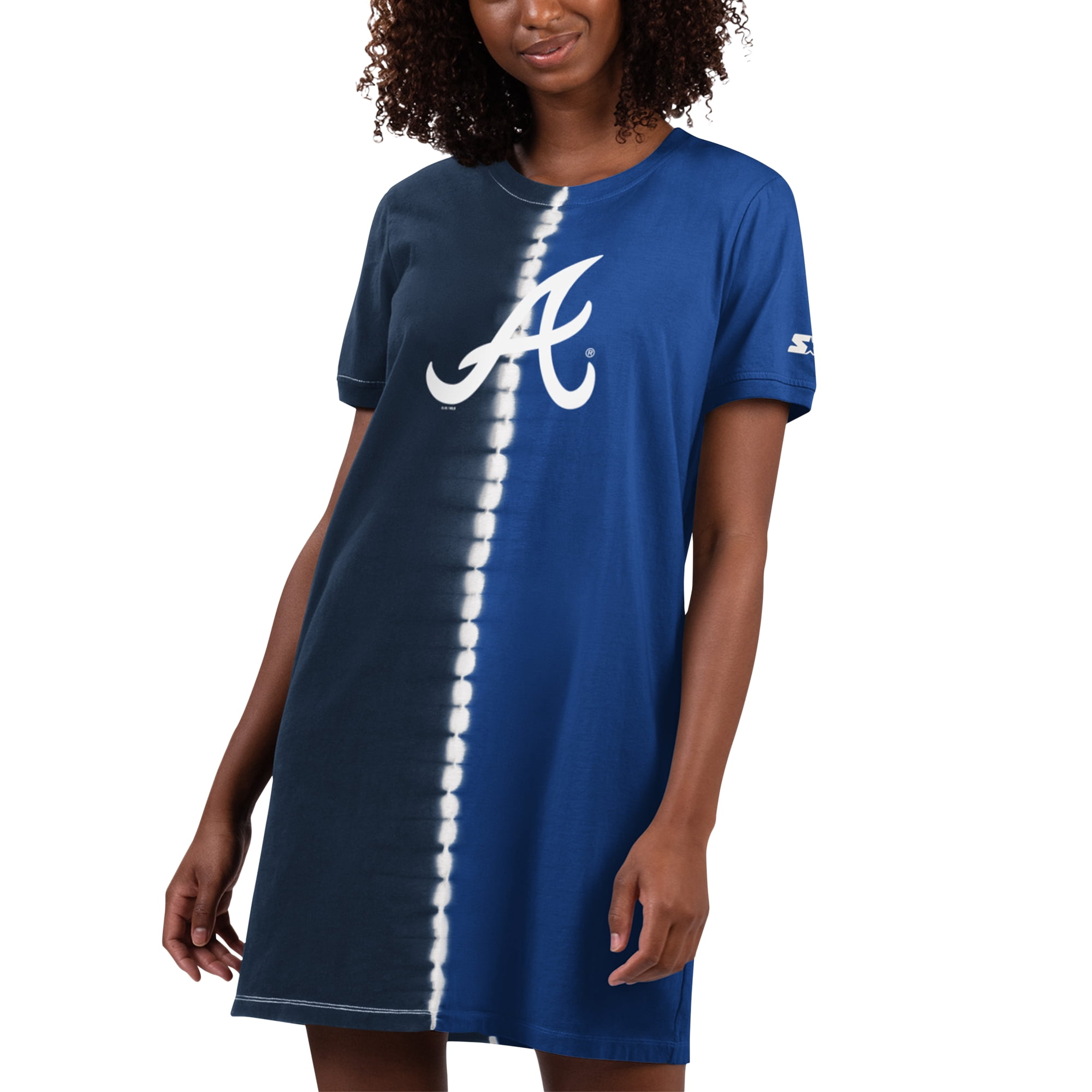 Women's Starter Navy/Royal Atlanta Braves Ace Tie-Dye Sneaker Dress -  Walmart.com