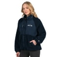 thumbnail image 1 of Women's Starter College Navy Seattle Seahawks On the Ball Sherpa Jacket, 1 of 2