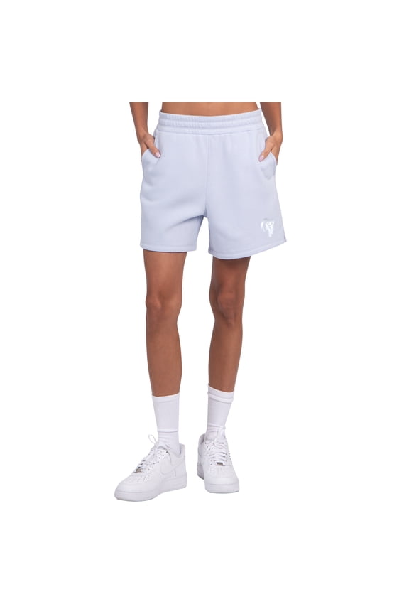 Women's Starter Pastel Blue Los Angeles Rams Travel Pastels Fleece Short